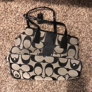 Coach canvas purse